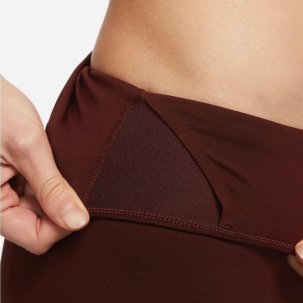 New Nike One Luxe 7/8 Mid-Rise Training Tights Womens XXS maroon BQ9994 273 - Picture 6 of 7